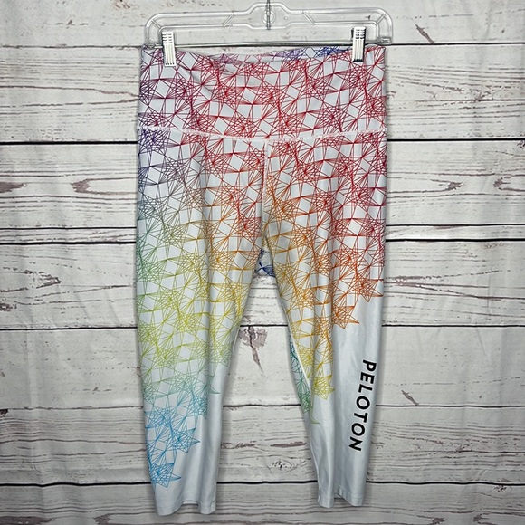 With Pants - WITH x Peloton Capri Leggings Pride Prism Rainbow Sz XL!